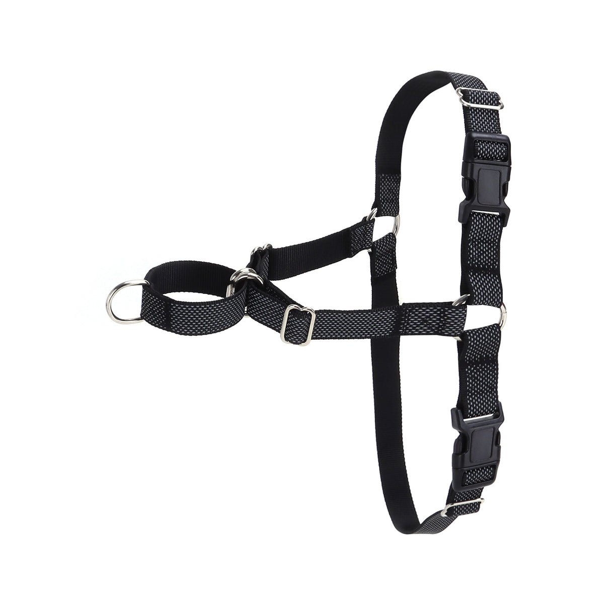 Reflective dog harness, visible & secure fit – alternate view