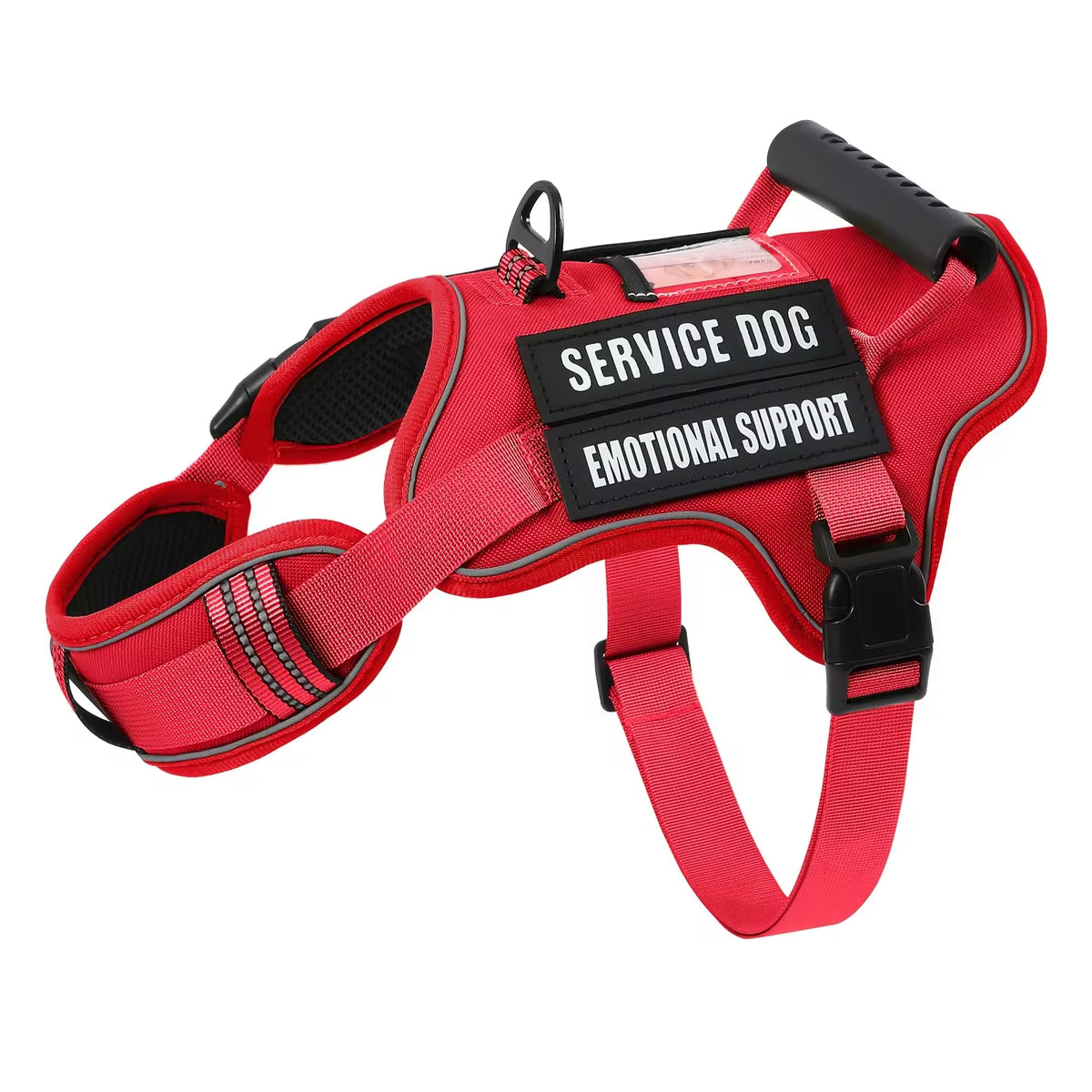 Tactical no-pull dog harness, handle & reflective – alternate view