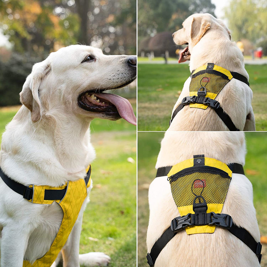 Waterproof dog harness, no-pull reflective vest – alternate view