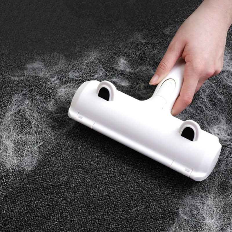 Pet hair remover roller brush