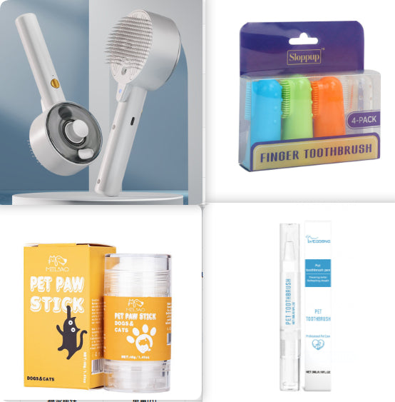Steam self-cleaning pet hair brush – alternate view