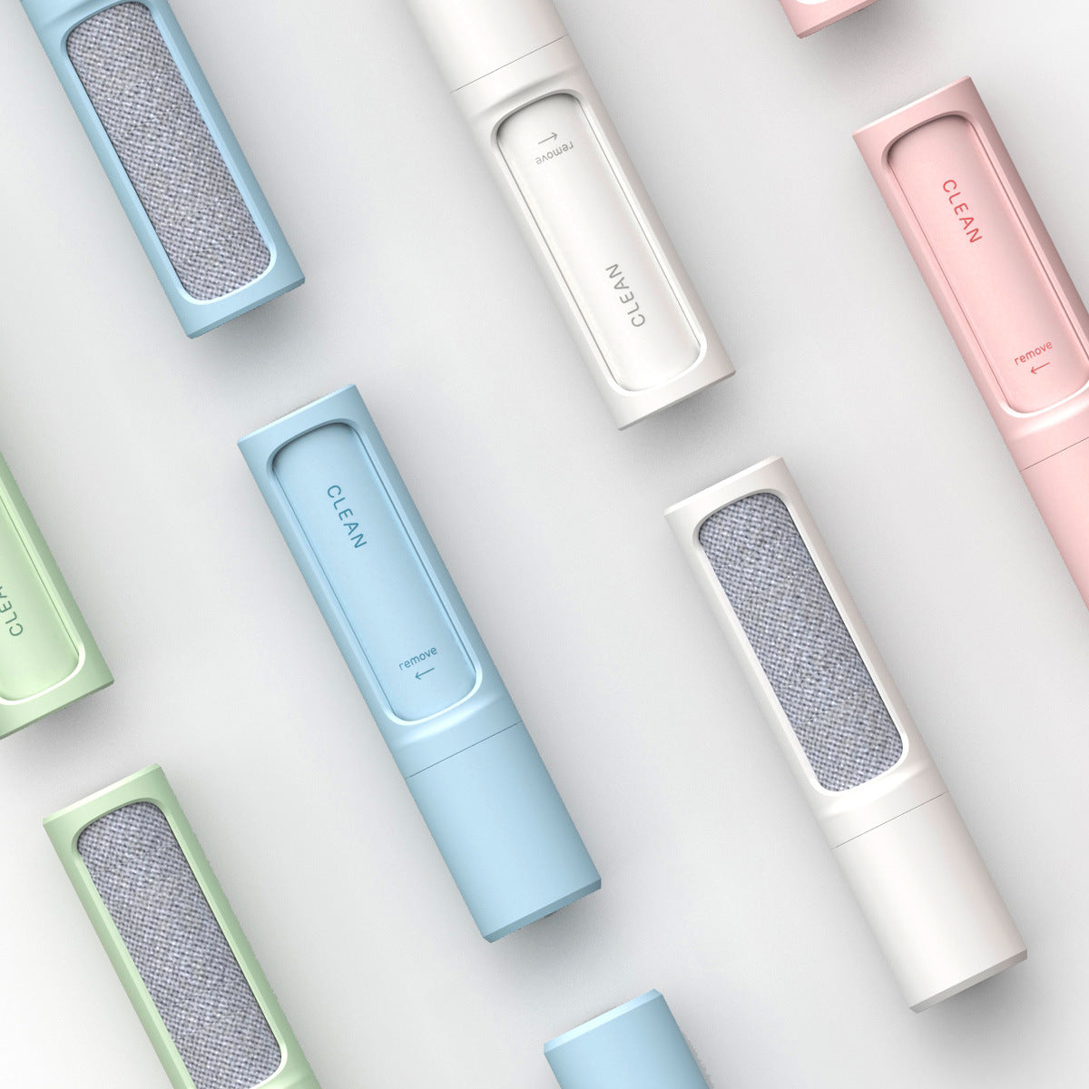 Electrostatic rotating pet hair brush – alternate view