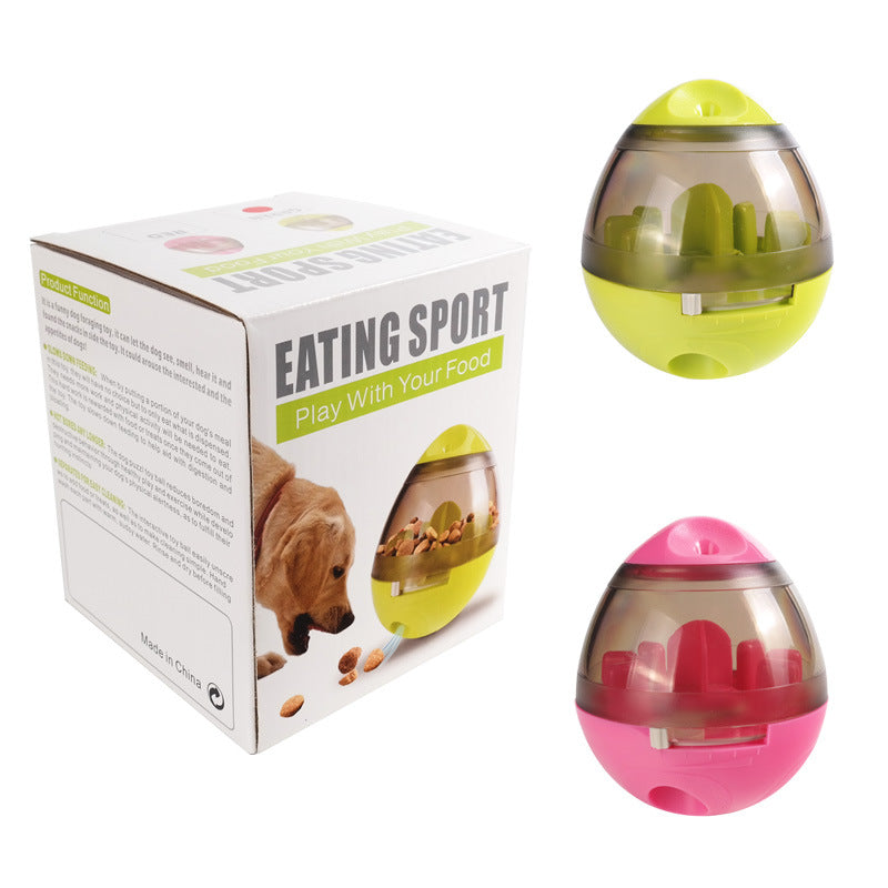 Pet food feeder toy, fun interactive dispenser – alternate view