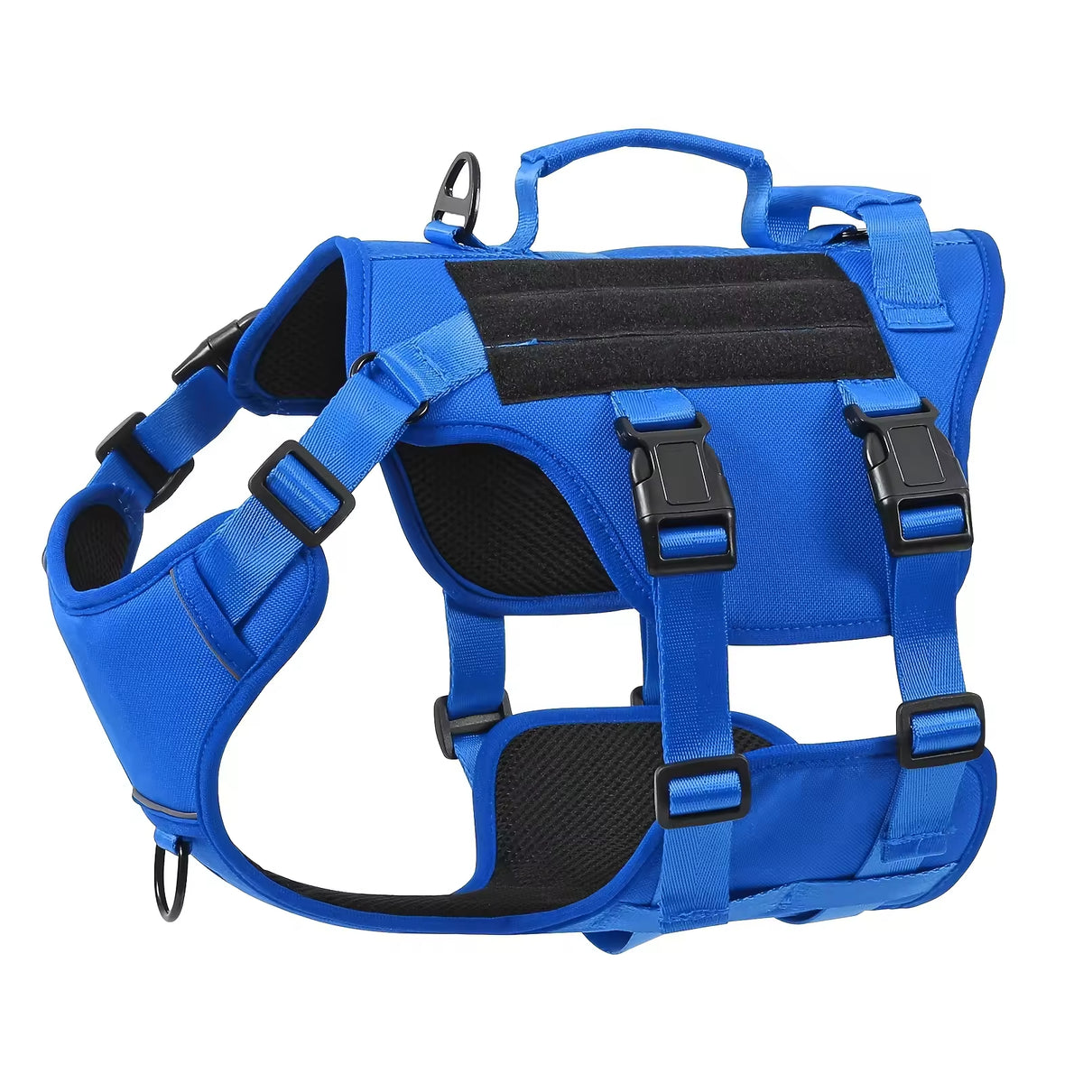 Tactical service dog harness, dual handle – alternate view