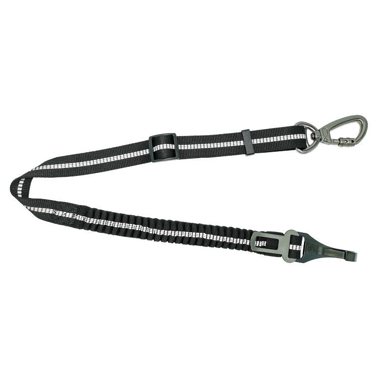 Reflective retractable dog car seat belt – alternate view