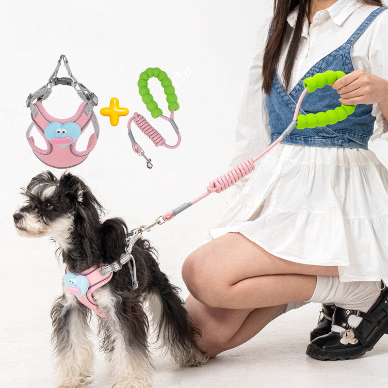 No-pull dog harness, escape-proof vest + leash – alternate view