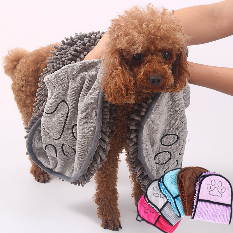 Dog & cat bathrobe towel, super absorbent – alternate view