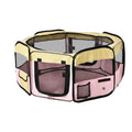 Pink fabric pet playpen, whelping box 90x41cm – alternate view