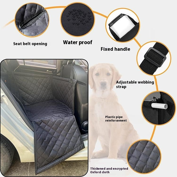 Anti-dirty car mat & dog safety seat – alternate view