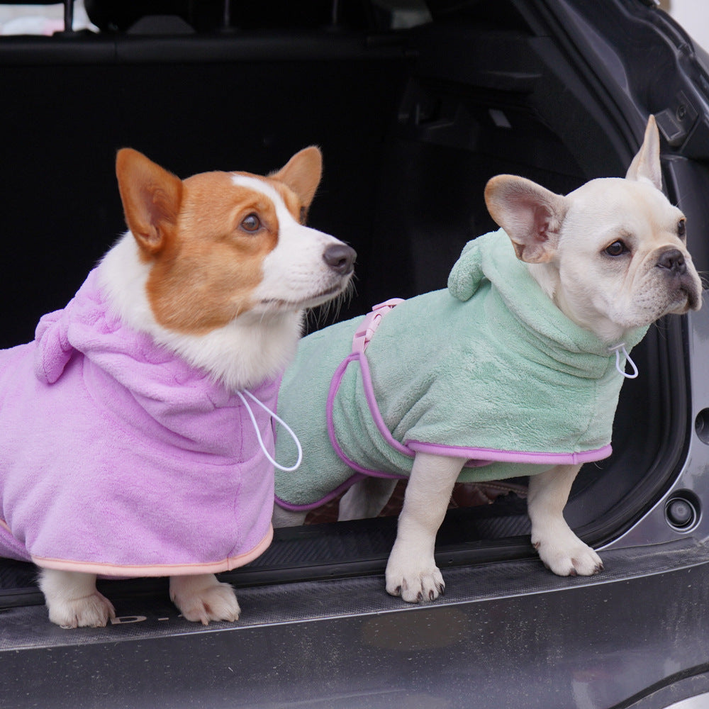 Pet bathrobe & bath towel, fast dry – alternate view