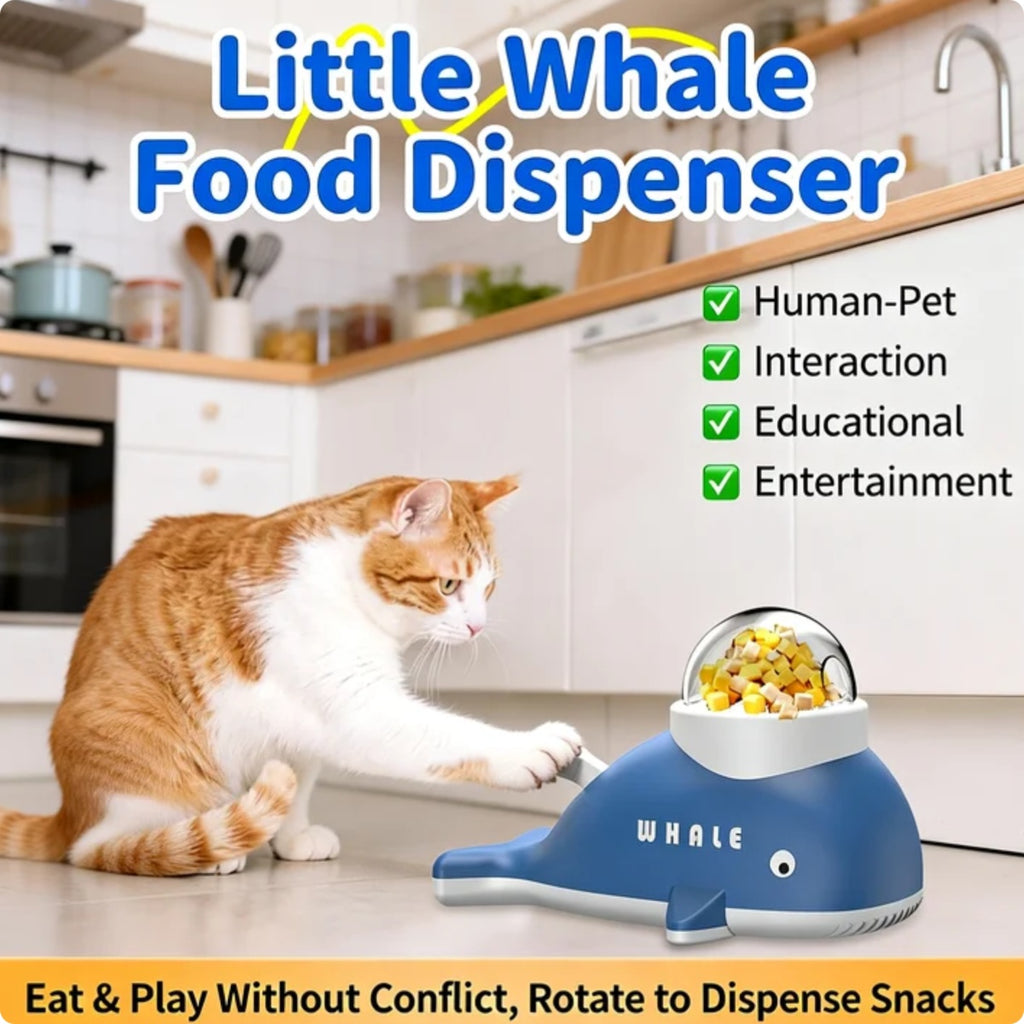 Whale slow feeder toy, IQ training for pets