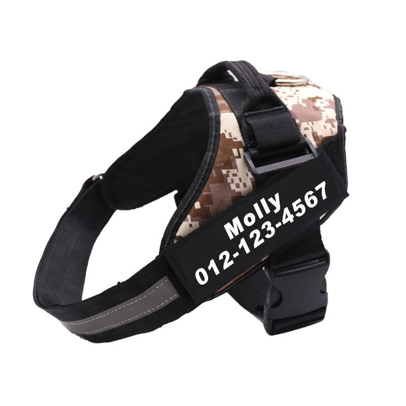 Personalized dog harness, no-pull, custom patch – alternate view