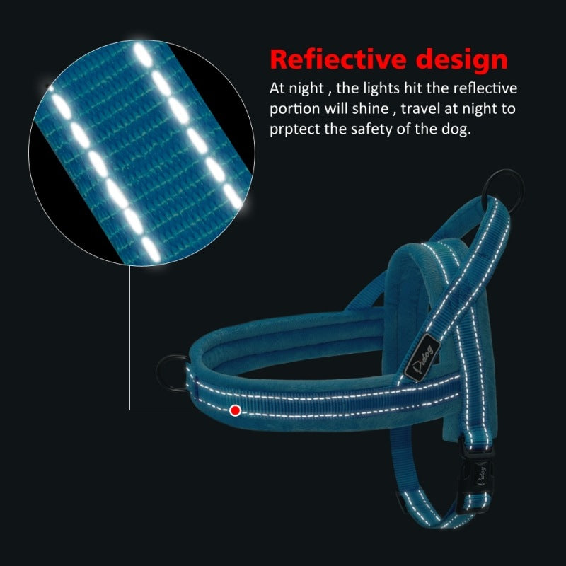 No-pull harness for large dogs, padded vest – alternate view