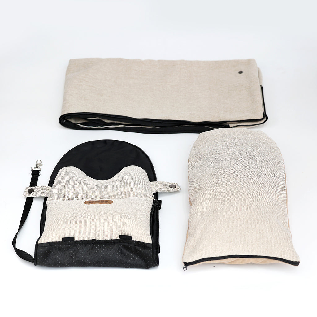 Car central console pet carrier bed – alternate view