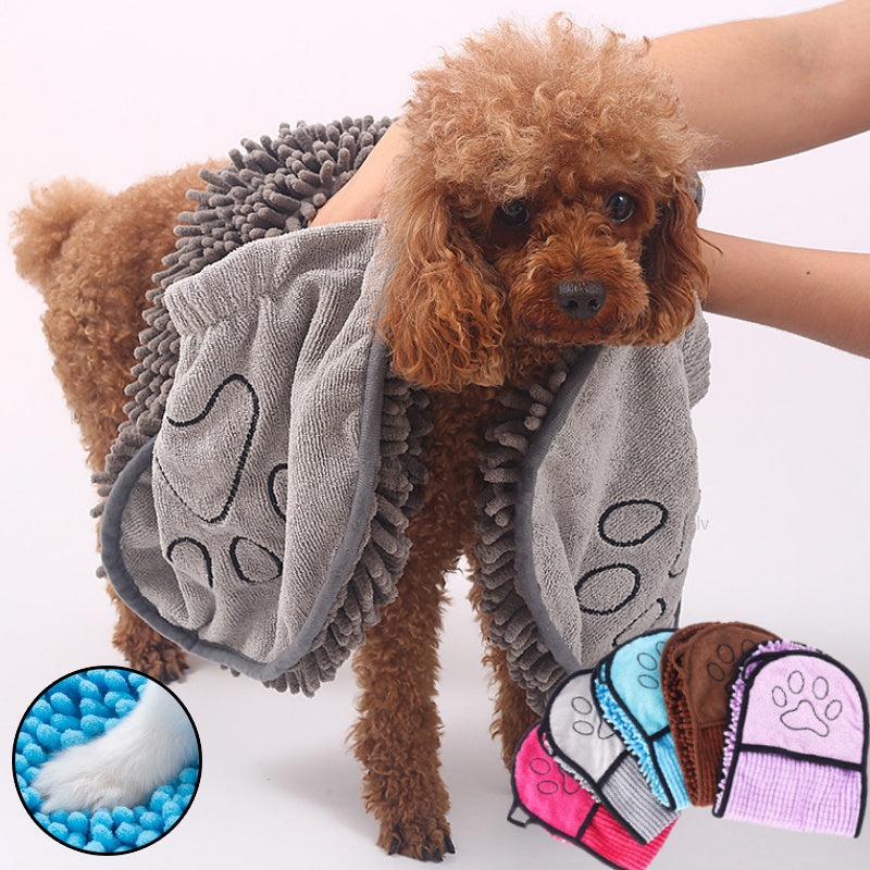 Dog & cat bathrobe towel, super absorbent – alternate view