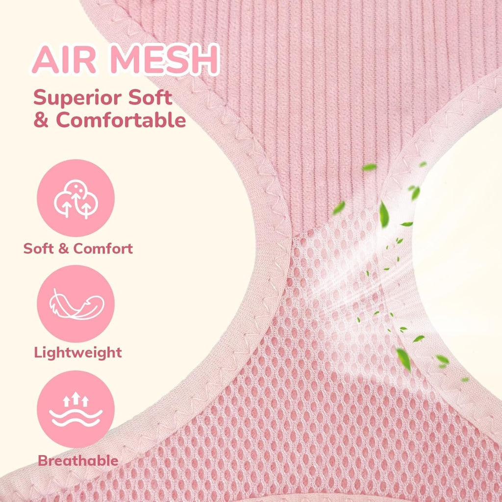 Small dog harness set, no-pull with bowtie – alternate view