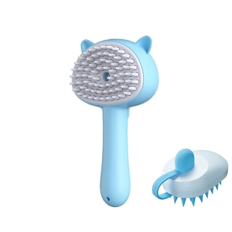 Rechargeable mist slicker brush, self-cleaning – alternate view