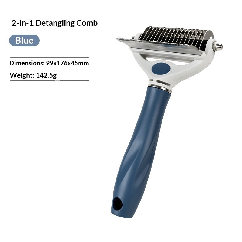 Dog detangling comb for matted fur – alternate view