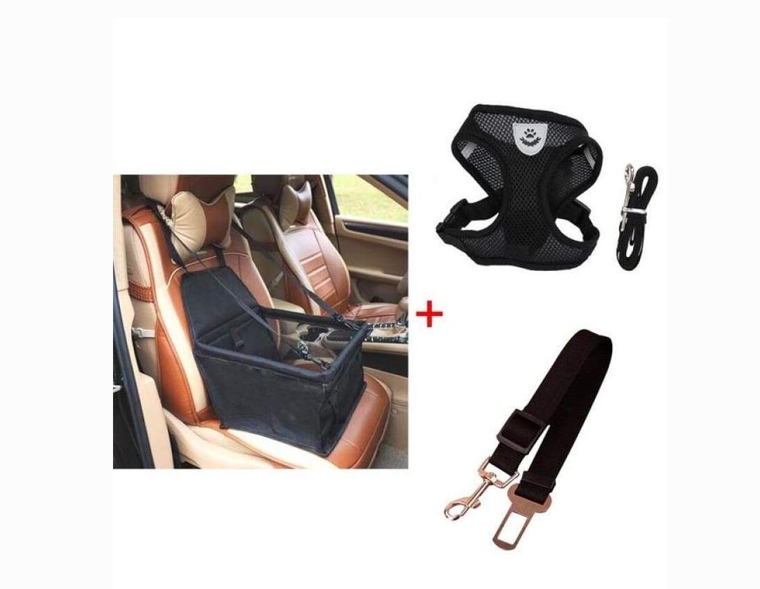 Pet car seat carrier & harness set – alternate view