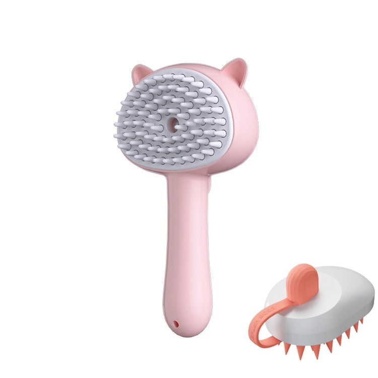 Rechargeable mist slicker brush, self-cleaning – alternate view