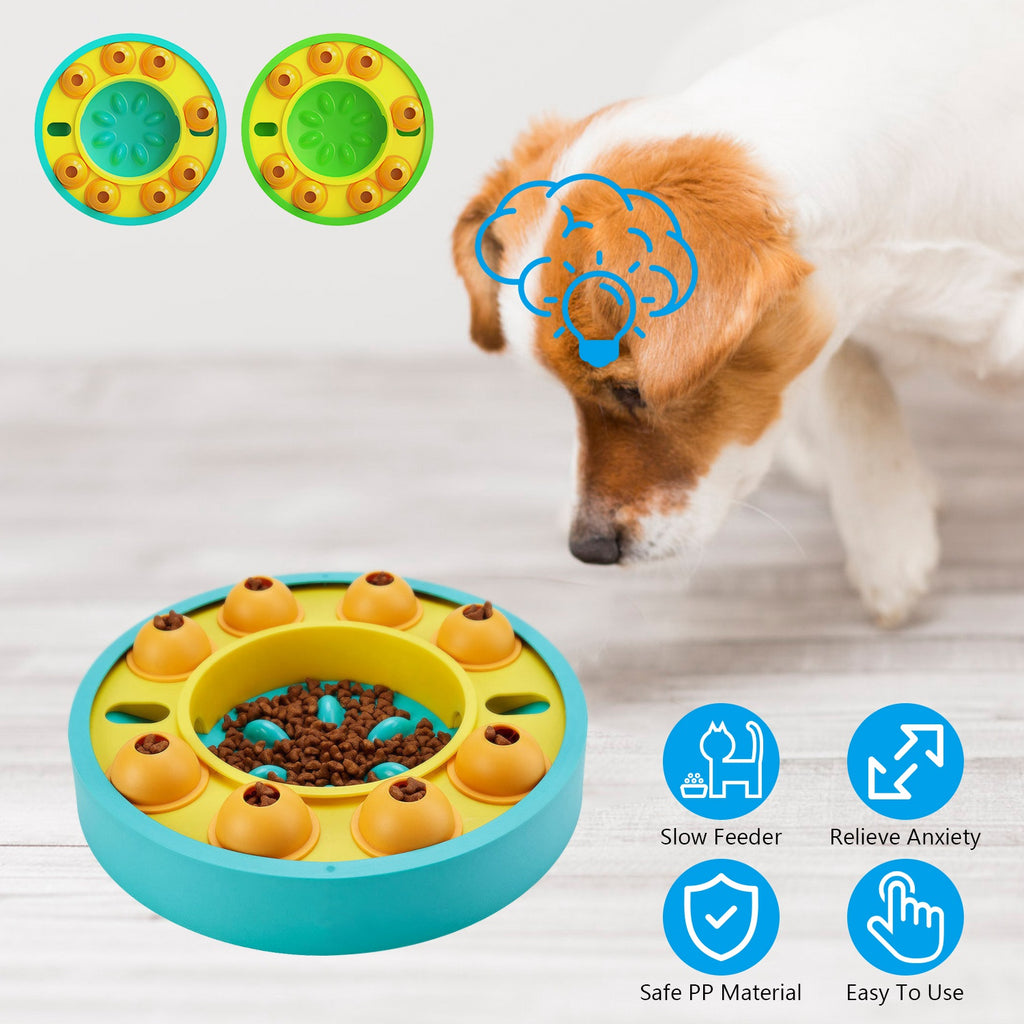 Dog puzzle feeder bowl, slow feeding & IQ toy