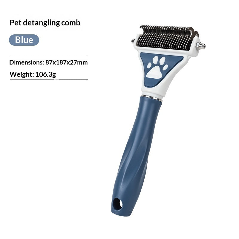 Dog detangling comb for matted fur – alternate view