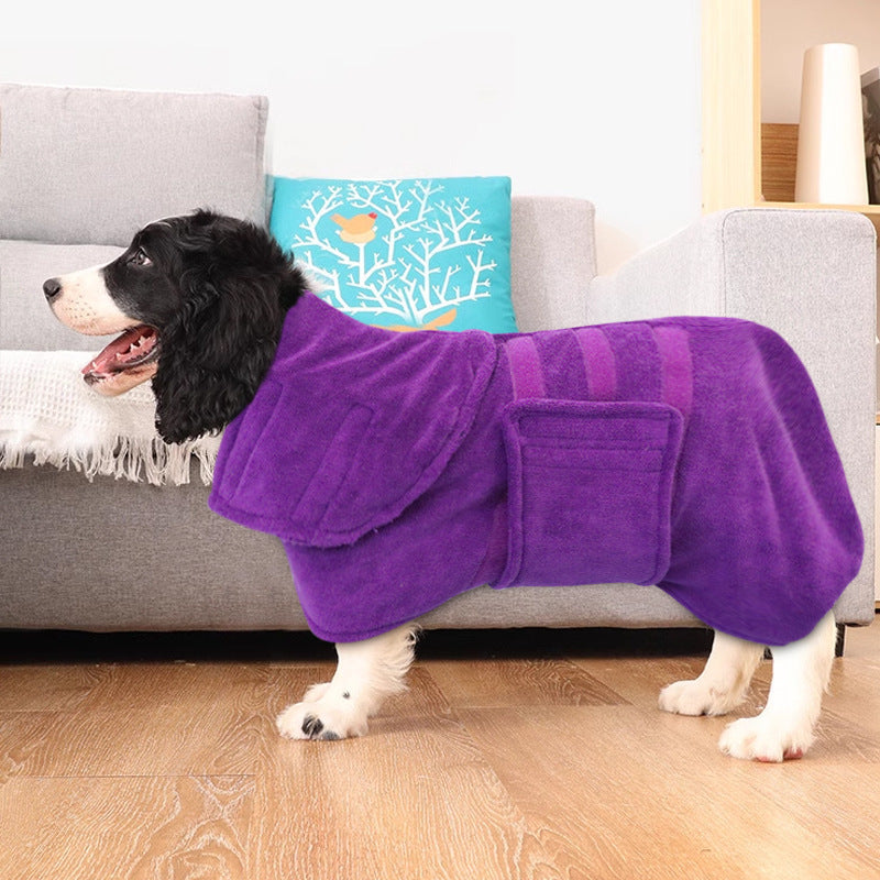 Pet quick-dry fiber bath towel, super absorbent