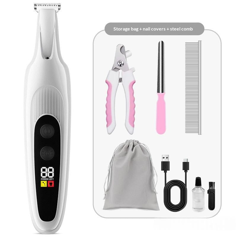 Cordless pet clipper, low-noise, whole-body washable – alternate view