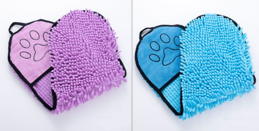 Dog & cat bathrobe towel, super absorbent – alternate view