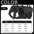 Tactical chest harness with dog leash – alternate view