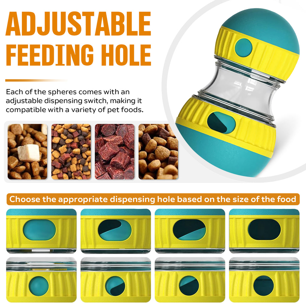 Treat dispensing ball, tough dog enrichment toy – alternate view