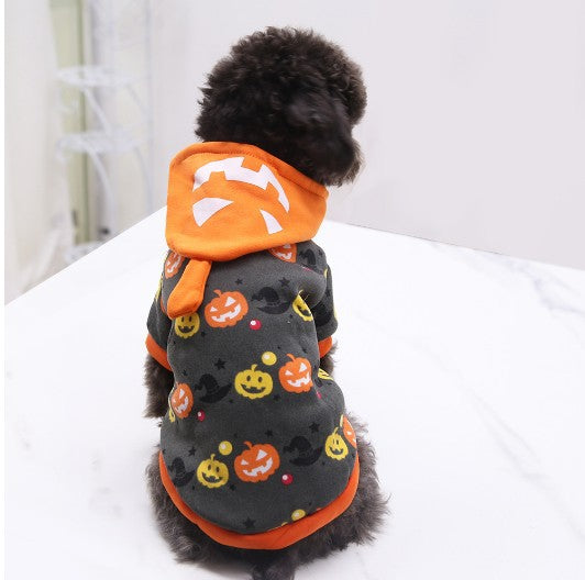 Skull horror cat costume, Halloween face design – alternate view