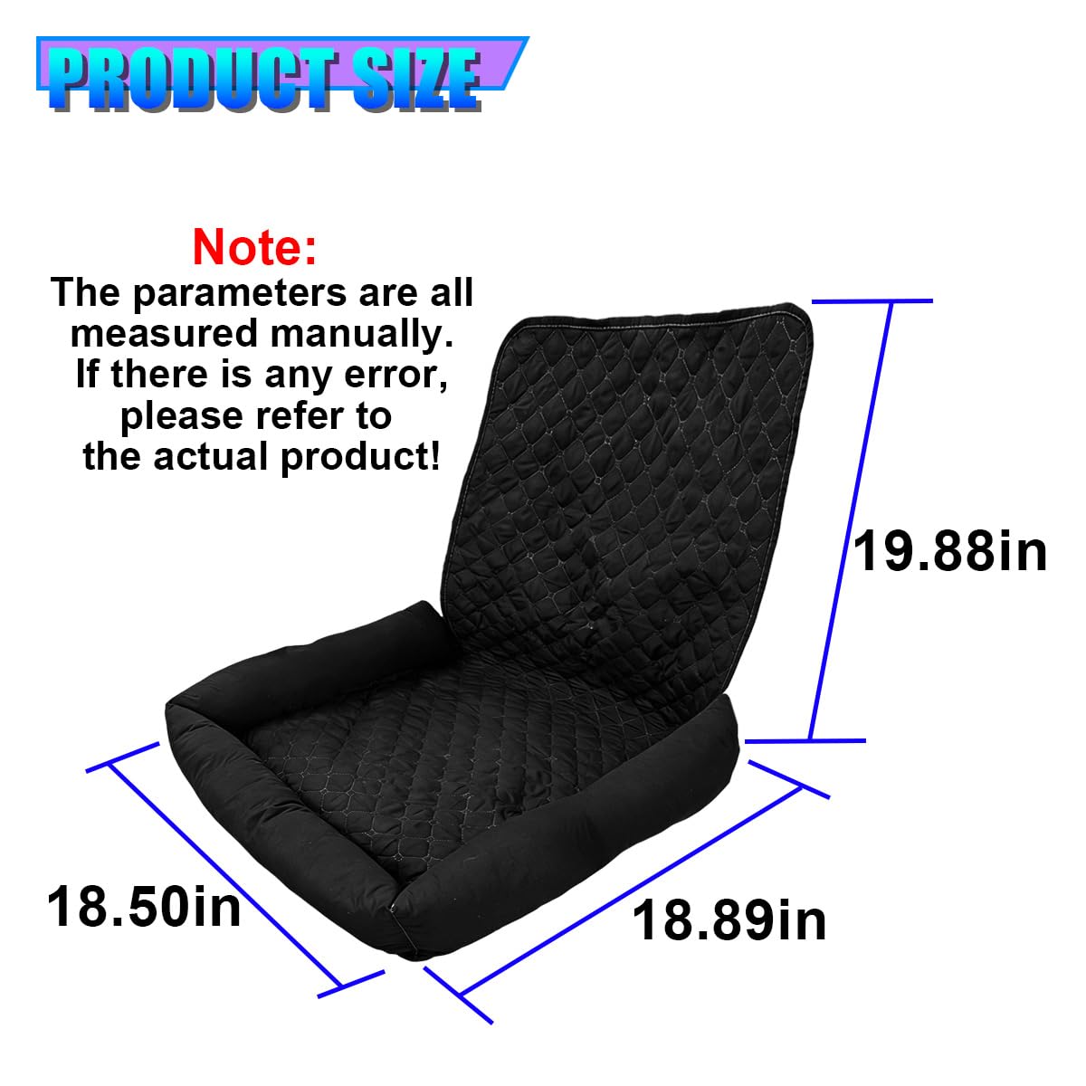 Waterproof dog car seat protector – alternate view