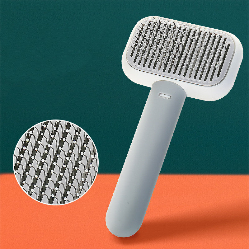 Pet massage comb, open-knot detangling brush – alternate view