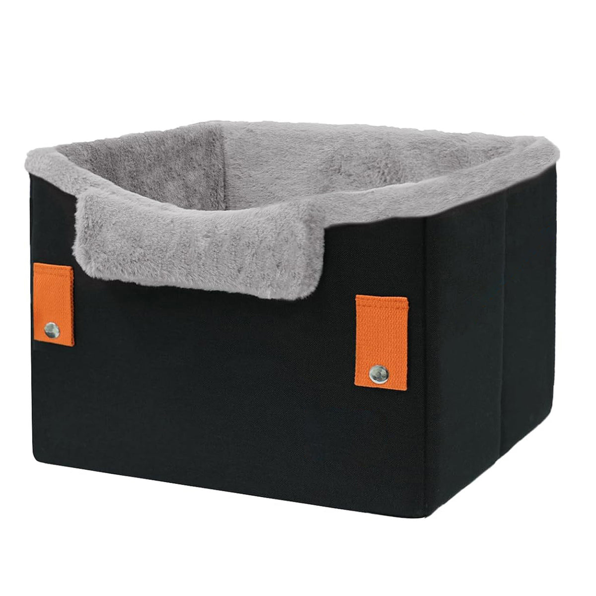 Portable dog booster car seat, clip-on leash – alternate view