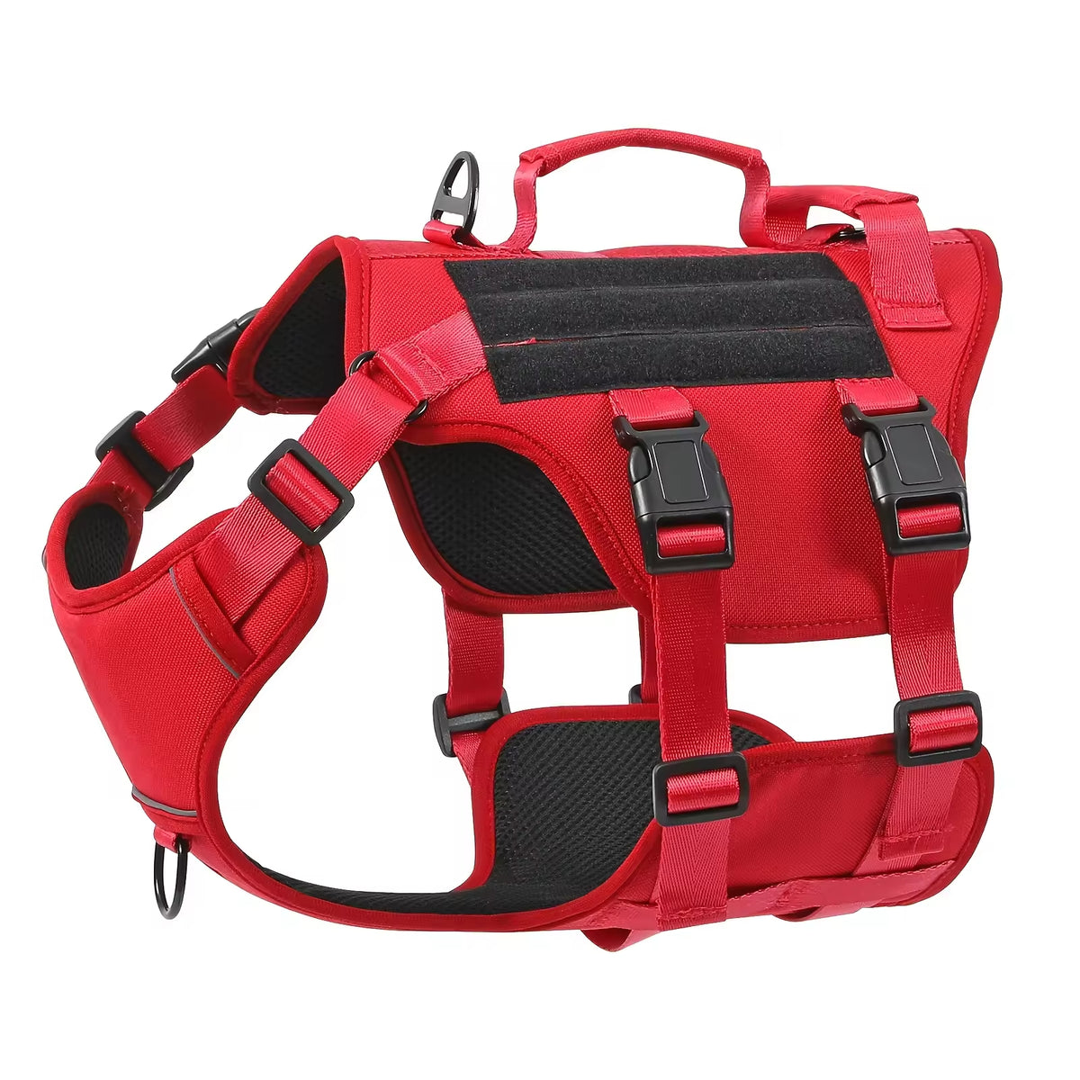 Tactical service dog harness, dual handle – alternate view