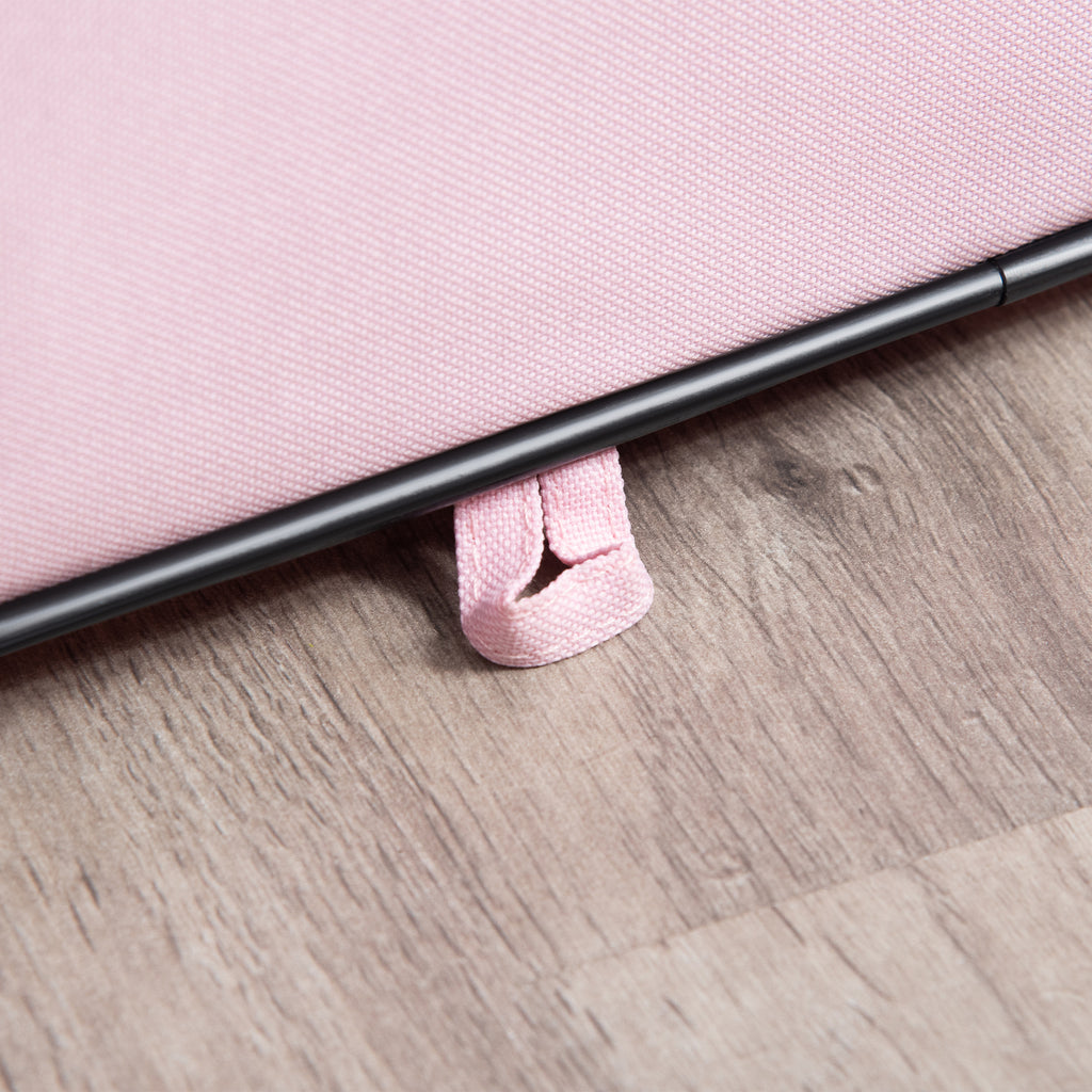 Pink fabric pet playpen, whelping box 90x41cm – alternate view
