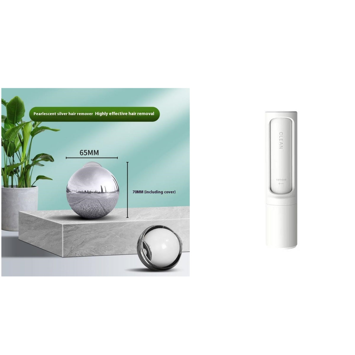2-in-1 pet hair remover brush & roller – alternate view