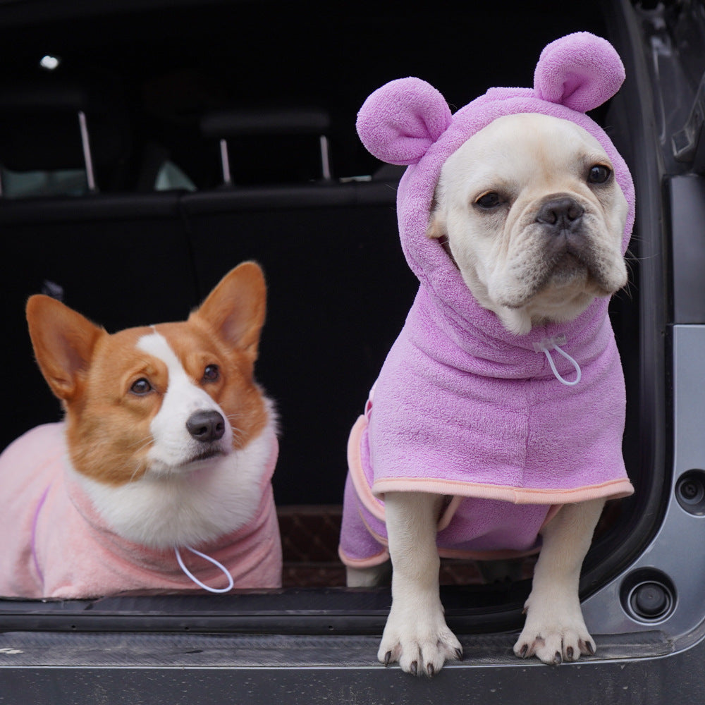 Pet bathrobe & bath towel, fast dry – alternate view