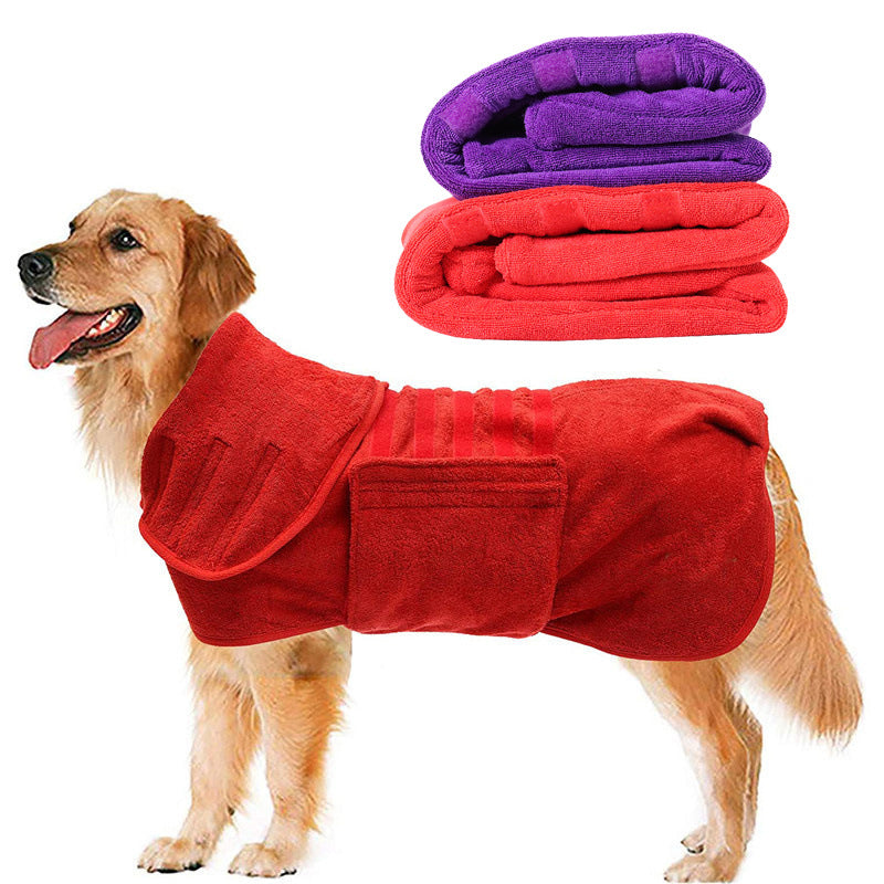 Pet quick-dry fiber bath towel, super absorbent – alternate view