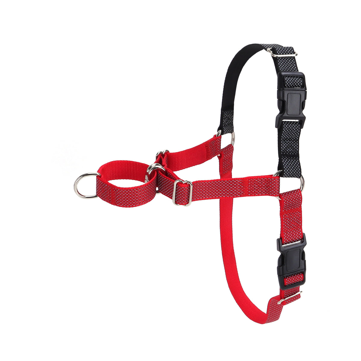 Reflective dog harness, visible & secure fit – alternate view