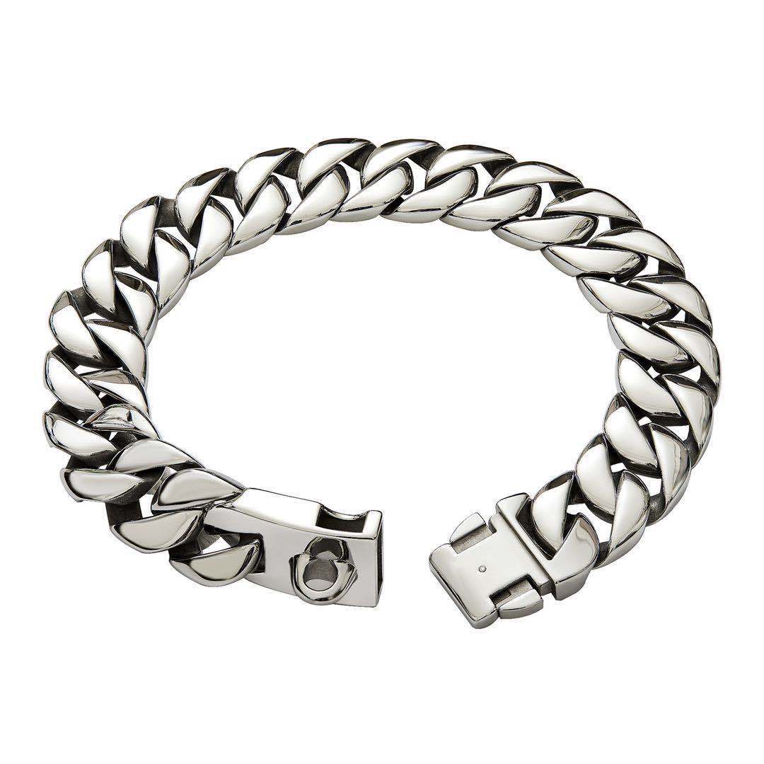 32mm thick stainless steel dog necklace collar – alternate view