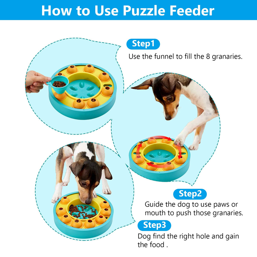 Dog puzzle feeder bowl, slow feeding & IQ toy – alternate view