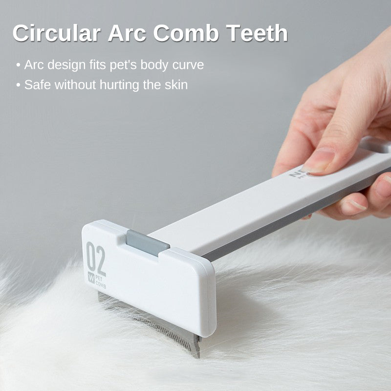 Floating bristle cat brush, gentle deshedding – alternate view