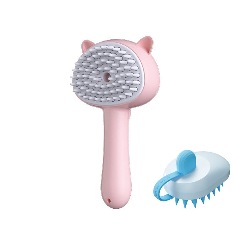 Rechargeable mist slicker brush, self-cleaning – alternate view