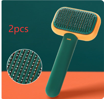 Pet massage comb, open-knot detangling brush – alternate view