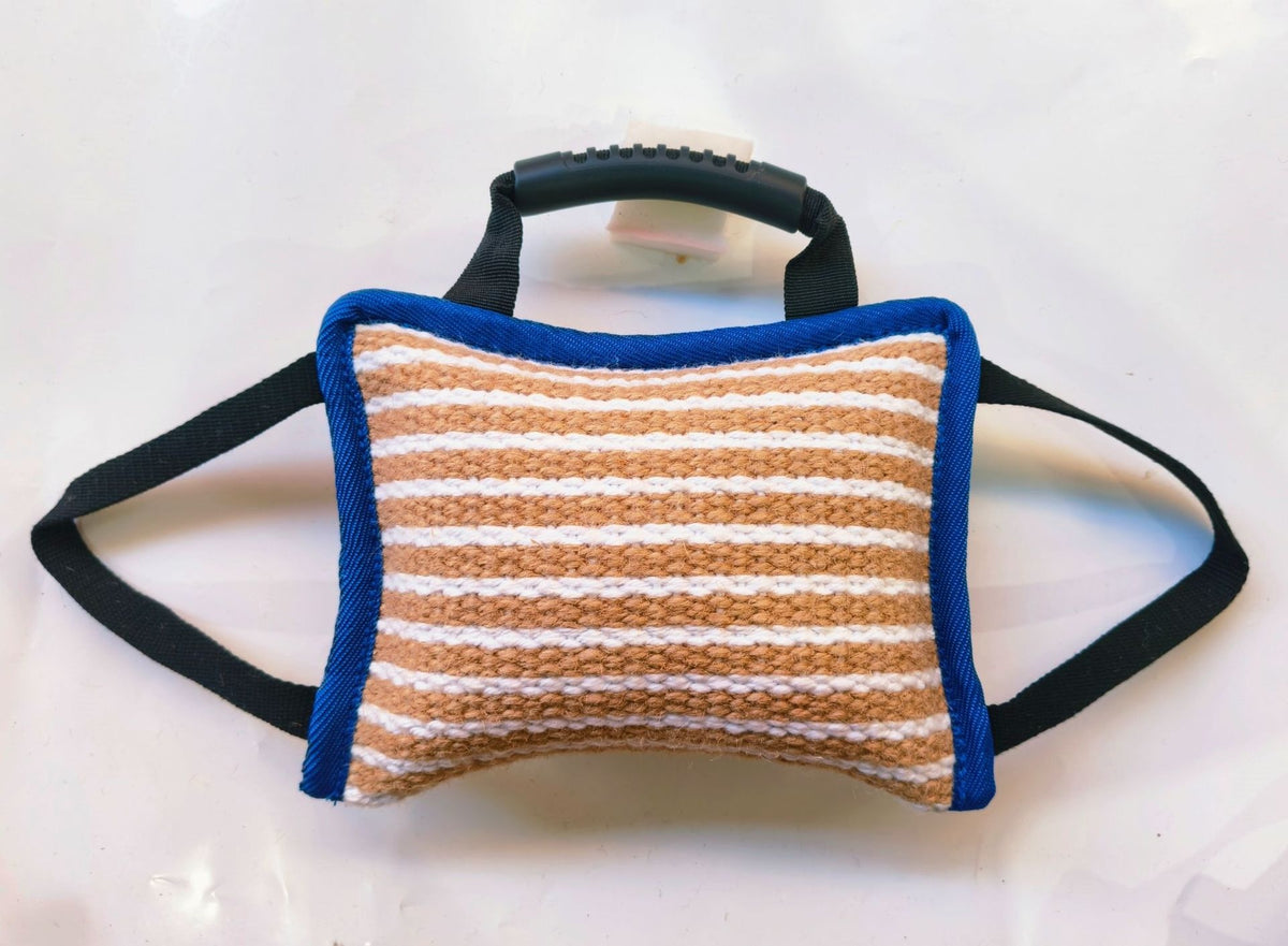 Jute bite cushion & roll for dog training