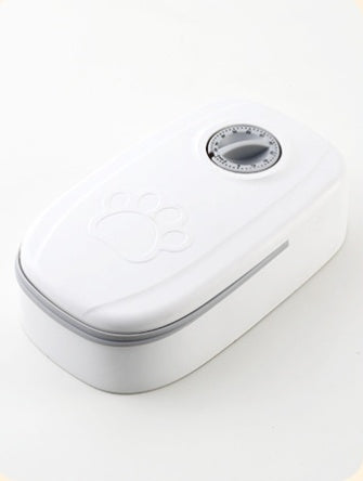 Automatic pet feeder, timer & steel bowl – alternate view