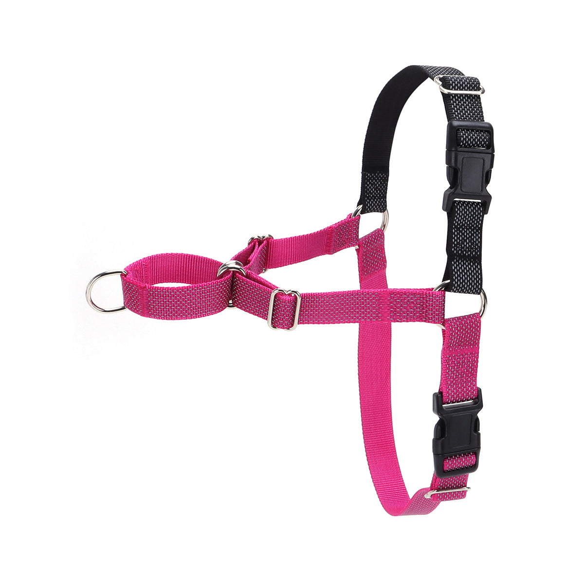 Reflective dog harness, visible & secure fit – alternate view