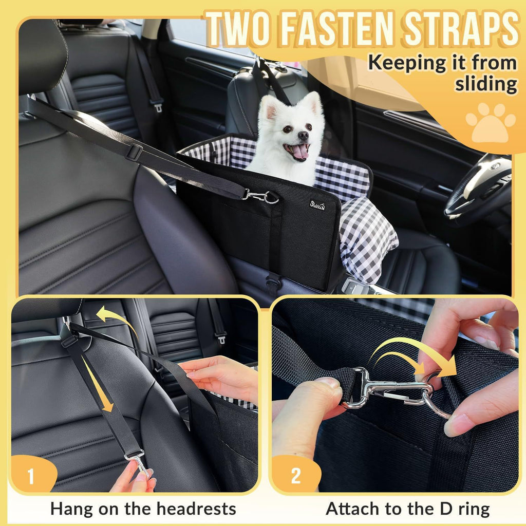 Center console dog booster seat 11lbs – alternate view